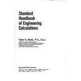 Pre-Owned Standard handbook of engineering calculations McGraw-Hill series Hardcover Tyler G. Hicks