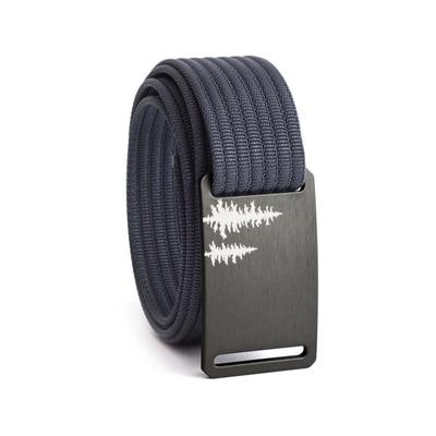 Grip6 Narrow Pine Gunmetal Buckle Belt w/Navy Strap 36 NB-PINE-GML-LS-NAV-1.1-36