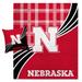 Nebraska Huskers Plaid Wave Lightweight Blanket & Pillow Combo Set