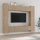 vidaXL 8 Piece TV Cabinet Set Sonoma Oak Engineered Wood