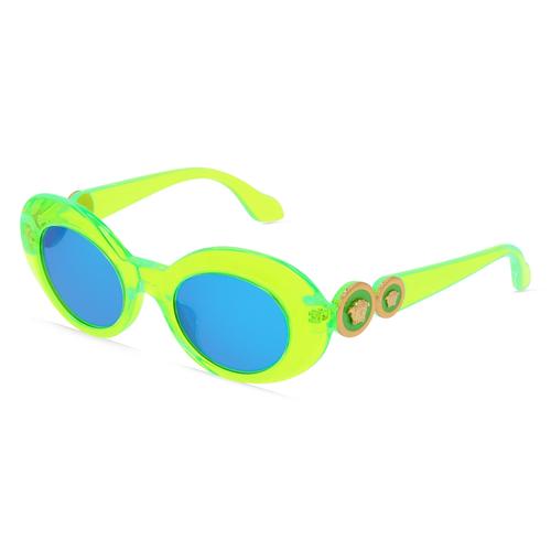 Versace VK4428U Kinder-Sonnenbrille Vollrand Oval Acetat-Gestell, grün