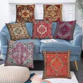 Juste de coussin ethnique marocain taie courte en peluche 40x40 45x45 50x50 60x60 housse de