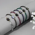 Bracelet de chat perlé à facettes de 3mm Mini perles colorées Bracelets femme mignon Bracelet