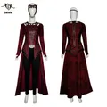 Costume de Cosplay de Wanda Maximoff pour Femme Tenue de Sorcière Écarlate Vêtements de Sauna