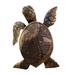 Shuttle tree Hawaiian Sea Turtle Wood Carving Statue Resin Garden Tortoise Figurine Hand-Carved Tortoise Sculptures Decor