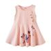 Girls Fashion Summer Dress Rose Flower Print Butterfly Print Dresses Age 2-7 Years