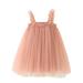 Summer Dress Girl Halter Gauze Dress Baby Princess Dress First year Dress Children Beach Skirt Summer