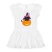 Inktastic Halloween Cat Black Cat Witch Hat Pumpkin Girls Toddler Dress