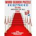 Word Search Puzzle Hollywood Top 1000 Movies of All Time : 100 Large Print Puzzle - Ultimate Word Find Puzzle Book - Large Easy to Read Print - Challenging But Fun Puzzles for Kids-Teens-Adults-Seniors - Makes a Great Gift for Hours of Fun (Paperback)