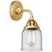 Nouveau 2 Bell 5" LED Sconce - Gold Finish - Clear Shade