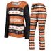 Women's FOCO Texas Orange Longhorns Ugly Long Sleeve T-Shirt & Pajama Pants Sleep Set