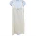 Free People Dresses | Free People V-Neck Sheer Sleeveless Mini Slip Dress White Large | Color: White | Size: L