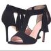 Kate Spade Shoes | Kate Spade Inga Black Suede Strappy Sandal Heels | Color: Black | Size: 7.5