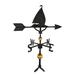 Montague Metal Products Inc. Deluxe Sailboat Weathervane Aluminum/Metal in Black | 32 H x 23.5 W in | Wayfair WV-371-SB