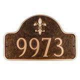 Montague Metal Products Inc. Petite 1-Line Wall Address Plaque | 4.75 H x 8 W x 0.32 D in | Wayfair PCS-0061P1-W-ACC