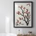 Red Barrel Studio® Red Berry Branch II Premium Framed Print - Ready To Hang Paper, Solid Wood in Black/Red | 42.5 H x 30.5 W x 1 D in | Wayfair