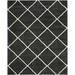 SAFAVIEH Hudson Amias Plush Geometric Shag Area Rug Dark Grey/Ivory 11 x 15