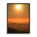 Stupell Industries Warm Sunset Sky Layered Mountain Range Landscape Photography Black Framed Art Print Wall Art 16x20 by Daniel Sproul