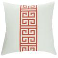 Dann Foley - Square Linen Cushion - Greek Key Upholstery