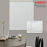 Keego Cloth Venetian Blinds Room Darkening Windows Blinds Semi Blackout Shades for Home Privacy Customizable Color and Size White 59 w x 68 h