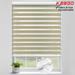 Keego 85% Blackout Cordless Zebra Shades Light Filtering Roller Shade Privacy Window Blinds Customizable Color and Size for Home Office Windows Sand 54 w x 44 h