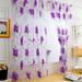 CFXNMZGR Curtain 1 Pcs Vines Leaves Tulle Door Window Curtain Drape Panel Sheer Scarf Valances