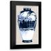 Unknown 12x18 Black Modern Framed Museum Art Print Titled - Blue and White Vase VI