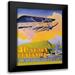 White C.E. 12x14 Black Modern Framed Museum Art Print Titled - Hawaiian Airlines - 40 Years of Service