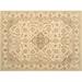 Ahgly Company Indoor Rectangle Contemporary Sand Brown Abstract Area Rugs 2 x 5