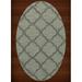 Dalyn Dover Area Rug DV8 Dv8 Spa Quaterfoil Trellis 8 x 10 Oval