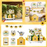 WANYNG Multicolor Tray Decoration Summer Sunflower Tiered Tray Decor Farmhouse Wood Tiered Tray Decorative Ornament