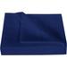 700 Thread Count 3 Piece Flat Sheet ( 1 Flat Sheet + 2- Pillow cover ) 100% Egyptian Cotton Color Navy Blue Solid Size California King
