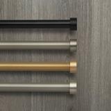 SERENA 48 -86 WINDOW CURTAIN ROD WITH CONTEMPORARY CAP FINIAL