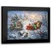 Tis The Night Before Xmas 14x12 Black Modern Framed Museum Art Print Titled - Boehme Nicky