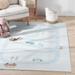 Well Woven Kids Rugs Playful Roads Modern Light Grey 3 3 x 5 Printed Machine Washable Area Rug