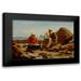 Homer Winslow 18x13 Black Modern Framed Museum Art Print Titled - The Boat Builders