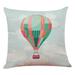 Dtydtpe Fall Pillow Covers Home Decor Cushion Cover Hot Air Balloon Throw Pillowcase Balloon Pillow Covers