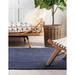Agro Richer Jute Blue Dye Rectangle Jute Area Rugs for Living Carpet for Kitchen Outdoor & Indoor Kitchen Hallway Rug & Carpet (2x4 Feet)