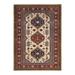 Hand-Knotted Wool Tribal Traditional Ivory Area Rug 7 2 x 9 9