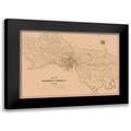 Crawford 14x11 Black Modern Framed Museum Art Print Titled - Henrico County Virginia - Crawford 1901