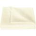 400 Thread Count 3 Piece Flat Sheet ( 1 Flat Sheet + 2- Pillow cover ) 100% Egyptian Cotton Color Ivory Solid Size Full