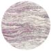 SAFAVIEH Fontana Shag Darien Abstract Plush Area Rug Pink/Grey 6 7 x 6 7 Round