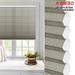 Keego Printed Cordless Celluar Shades Semi Blackout Honeycomb Window Blind Light Filtering Easy Install White Upper Case Color006 51 w x 56 h