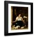 Luis Cadena 11x14 Black Modern Framed Museum Art Print Titled - Woman Spinning (Hilandera) (1859)