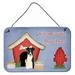 Carolines Treasures BB2852DS812 Dog House Collection Smooth Fox Terrier Wall or Door Hanging Prints 8x12 multicolor