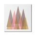 Stupell Industries Kids Abstract Geometric Forest Pink Brown Trees 36 x 36 Design by Reesa Qualia