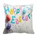 ABPHQTO Happy Easter Pillow Case Pillow Cover Pillow Protector Two Sides For Couch Bed 20x20 Inch