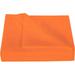 500 Thread Count 3 Piece Flat Sheet ( 1 Flat Sheet + 2- Pillow cover ) 100% Egyptian Cotton Color Orange Solid Size Twin XL