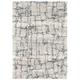 SAFAVIEH Fontana Shag Daphne Block Plush Area Rug Ivory/Grey 2 3 x 4