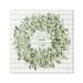 Stupell Industries Amazing Grace How Sweet Lush Green Plant Wreath 17 x 17 Design by Cindy Jacobs